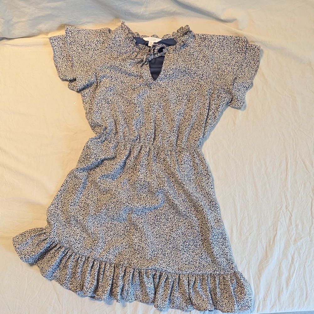 Floral Blue Womens Dress LC Lauren Conrad XS